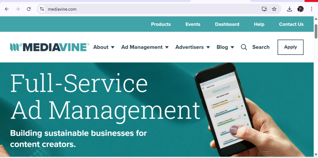Mediavine Best Ad Networks for Small Publishers