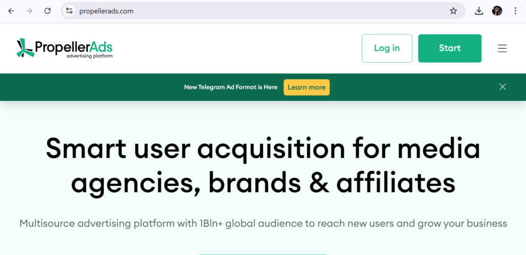 PropellerAds Best Ad Networks for Small Publishers