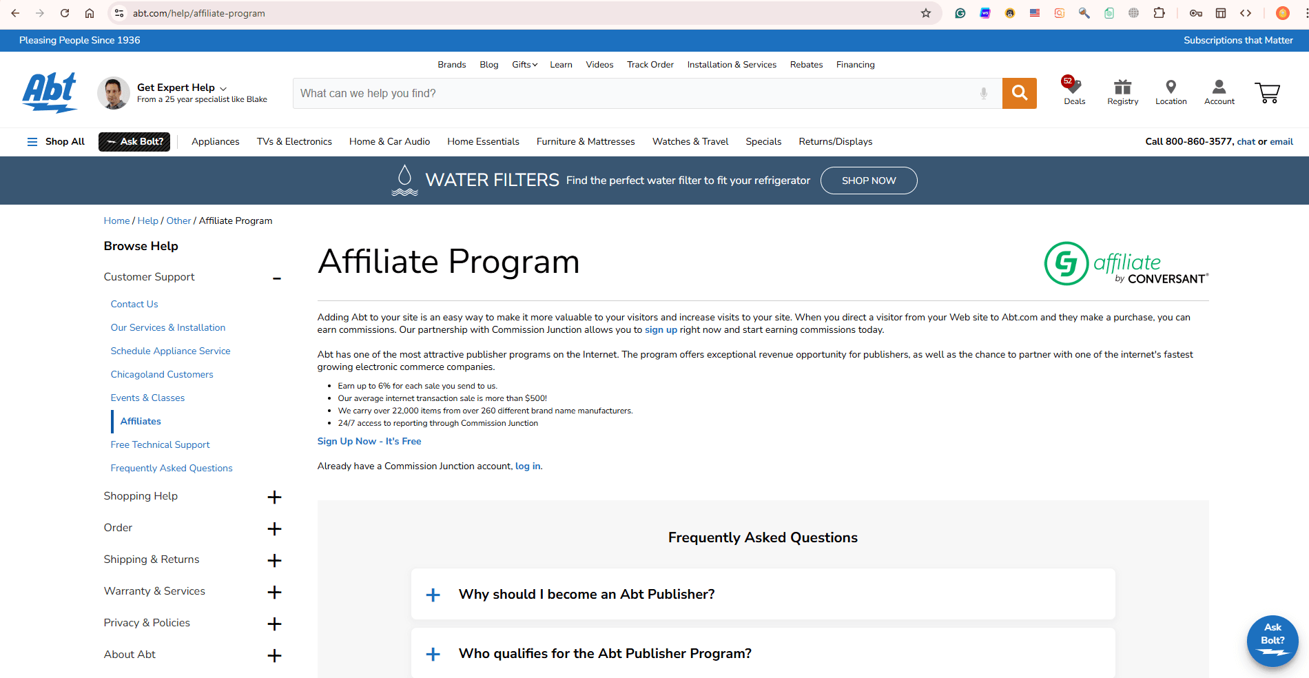 Abt Electronics Affiliate Program