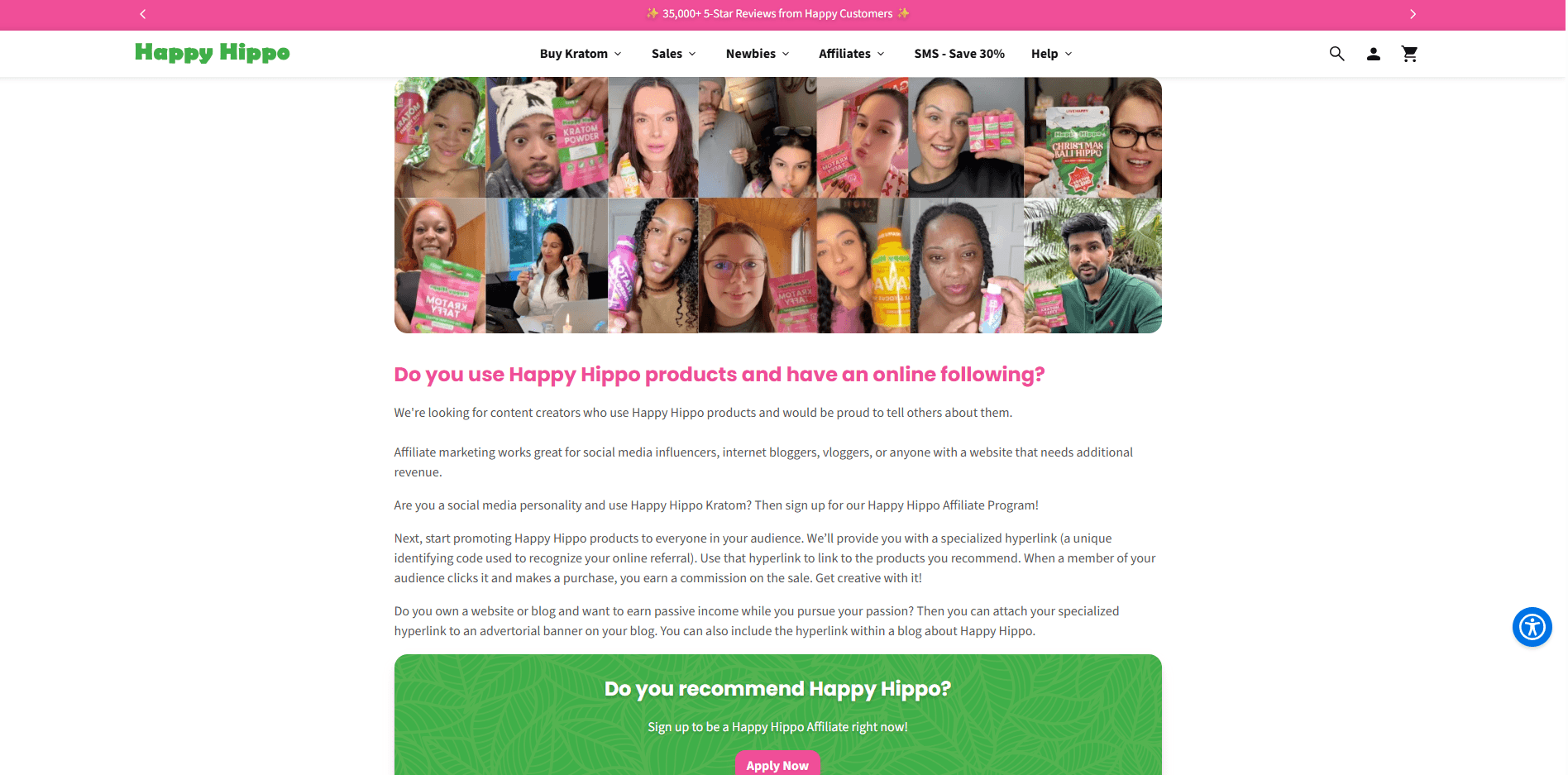 Happy Hippo Herbals Affiliate Program