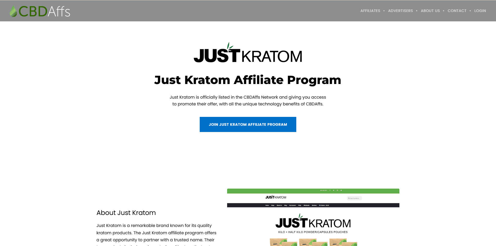Just Kratom Affiliate Program