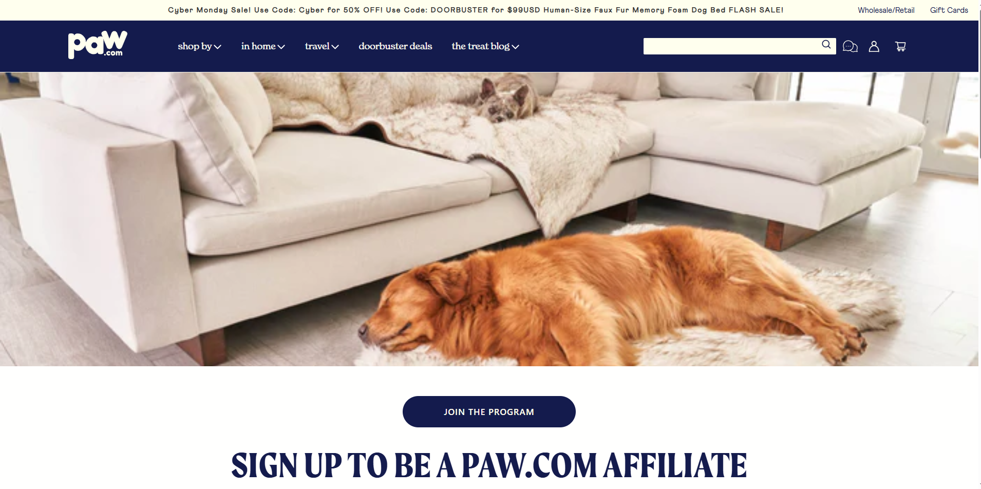 Paw Dog Bed Affiliate Program