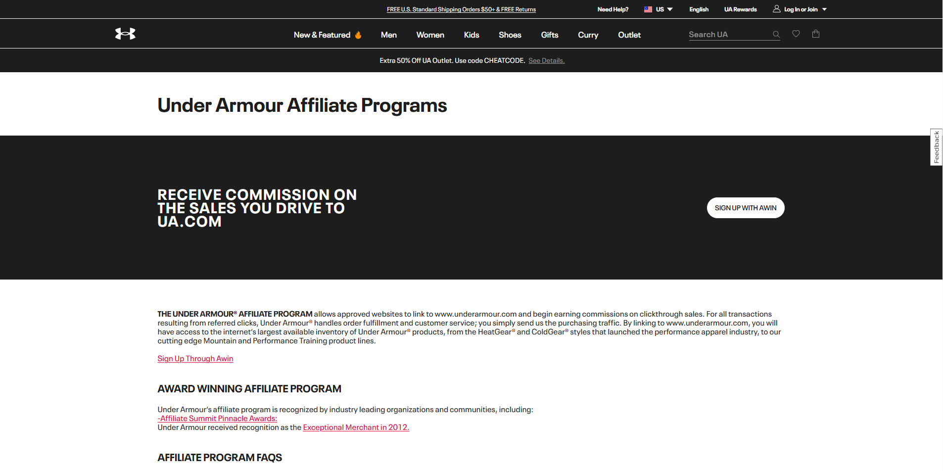 Under Armour Soccer Affiliate Programs