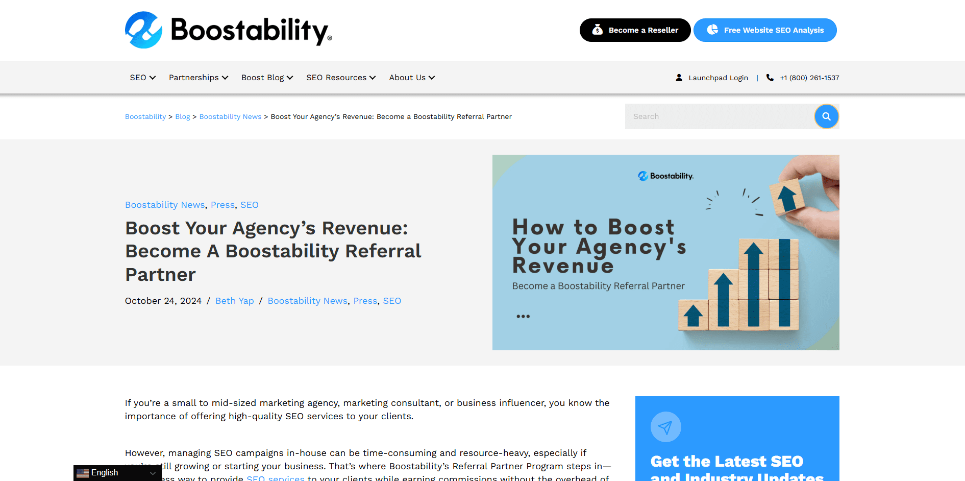 Boostability Affiliate Program