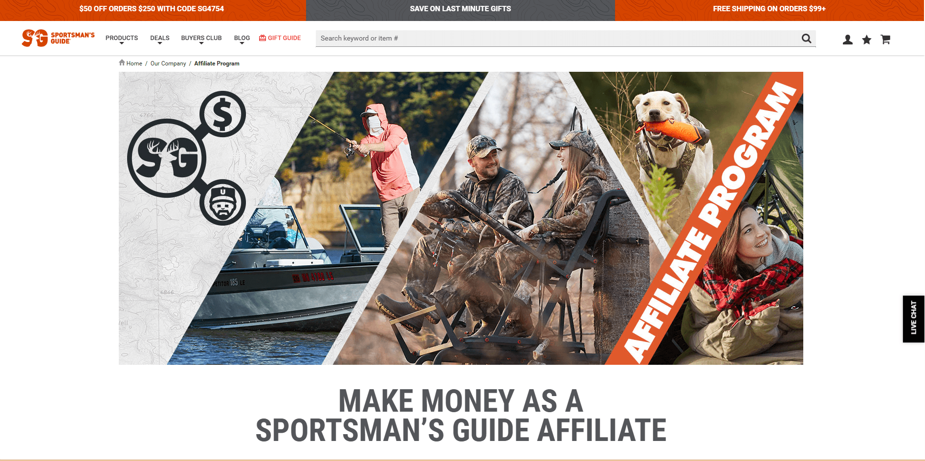 Sportsman’s Guide Affiliate Program