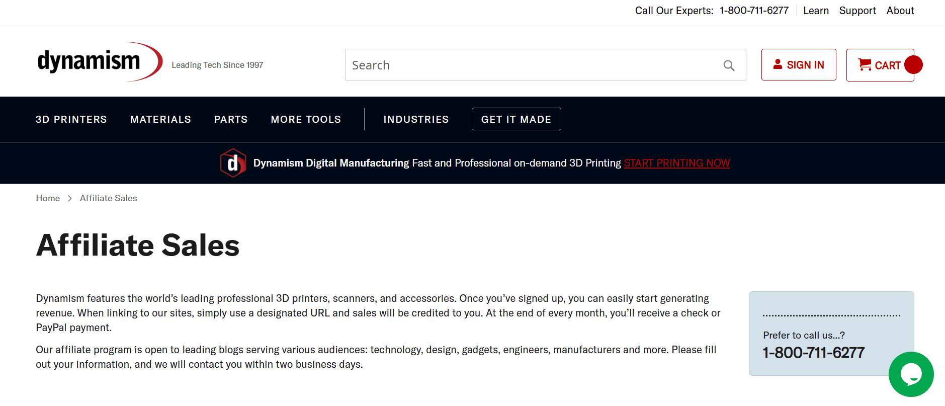 Dynamism Affiliate Program