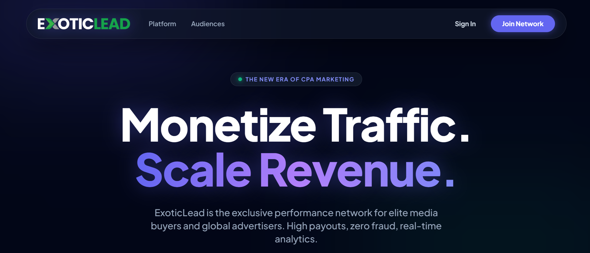 Exotic Lead Affiliate Network