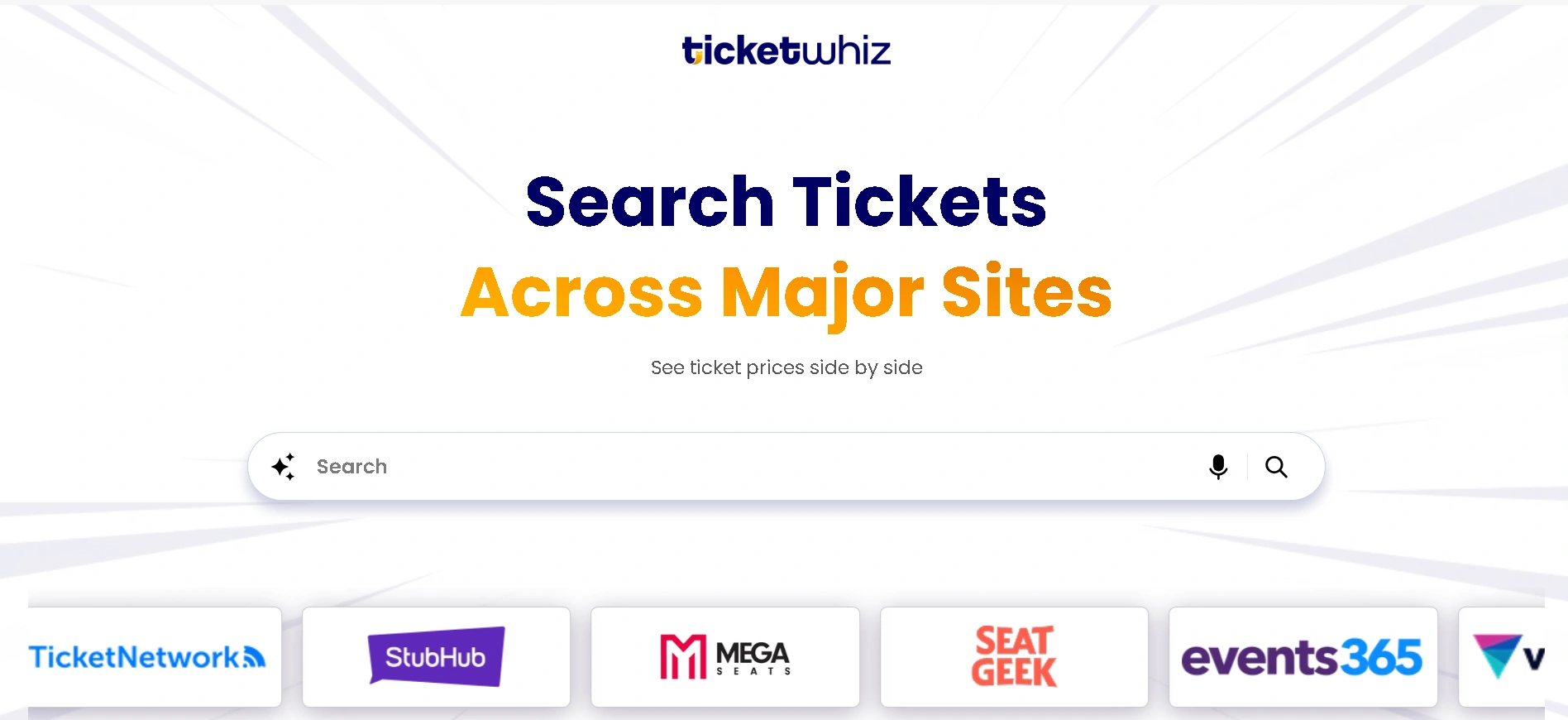 Ticketwhiz Homepage