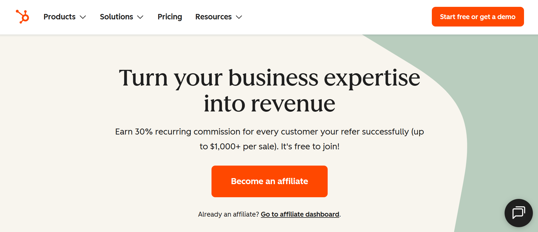 Hubspot Affiliate Program