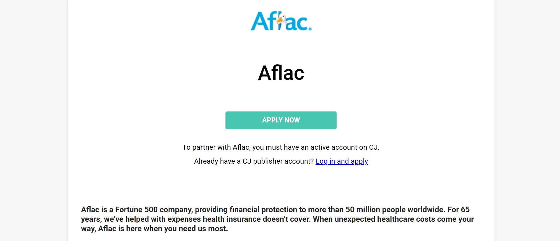 Aflac Affiliate Program