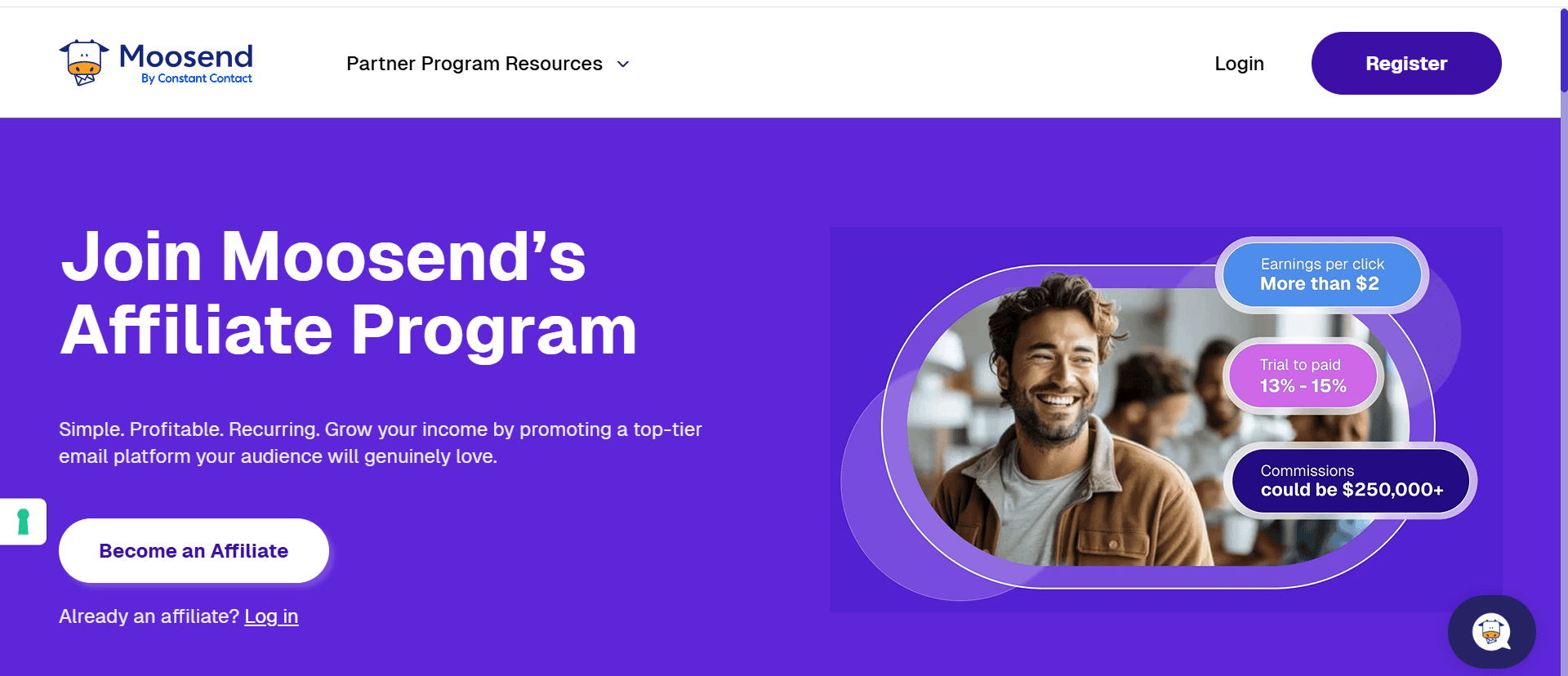 Moosend Affiliate Program