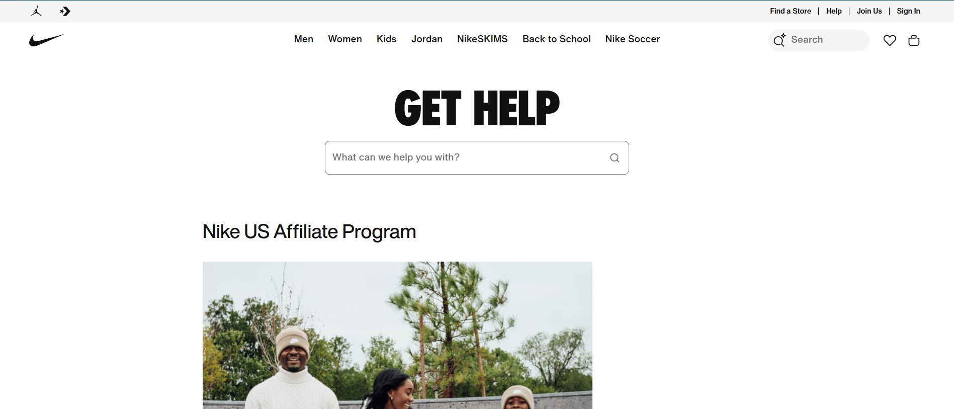 Nike affiliate program