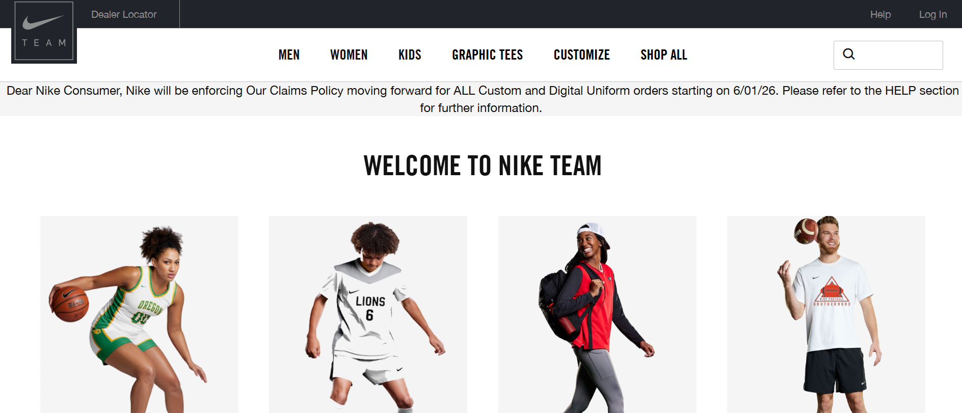 Nike team sports
