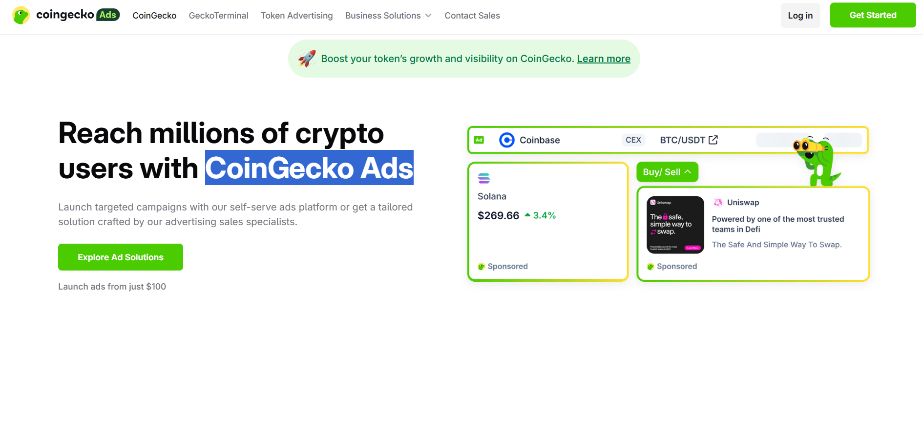 CoinGecko Ads