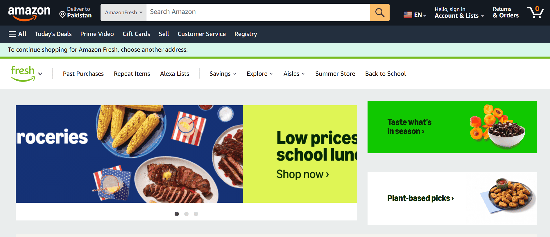 Amazon Fresh affiliate program