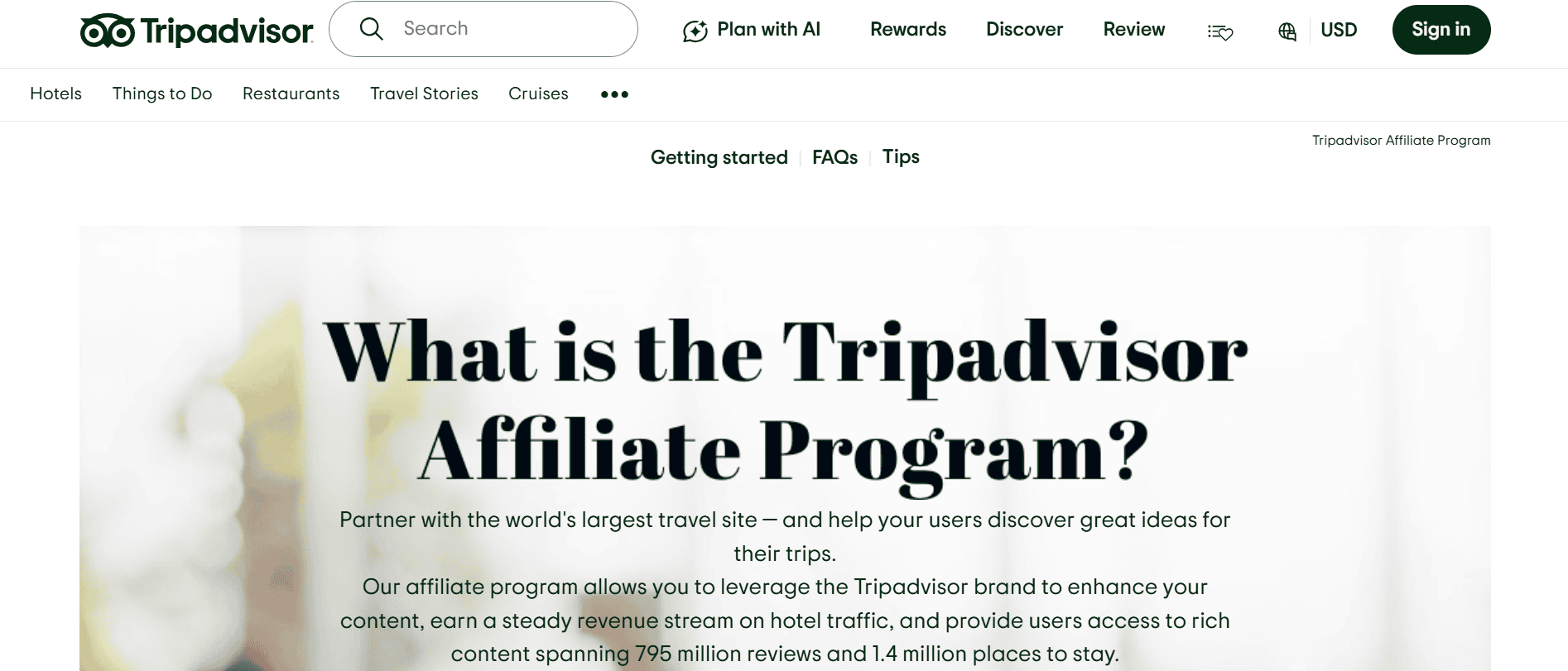 TripAdvisor Affiliate Program