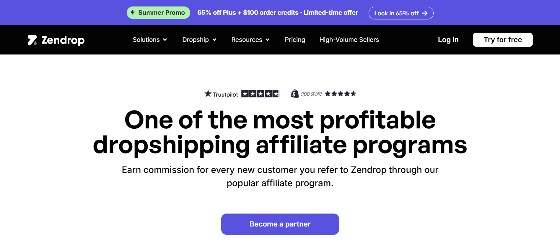 Zendrop Affiliate Program
