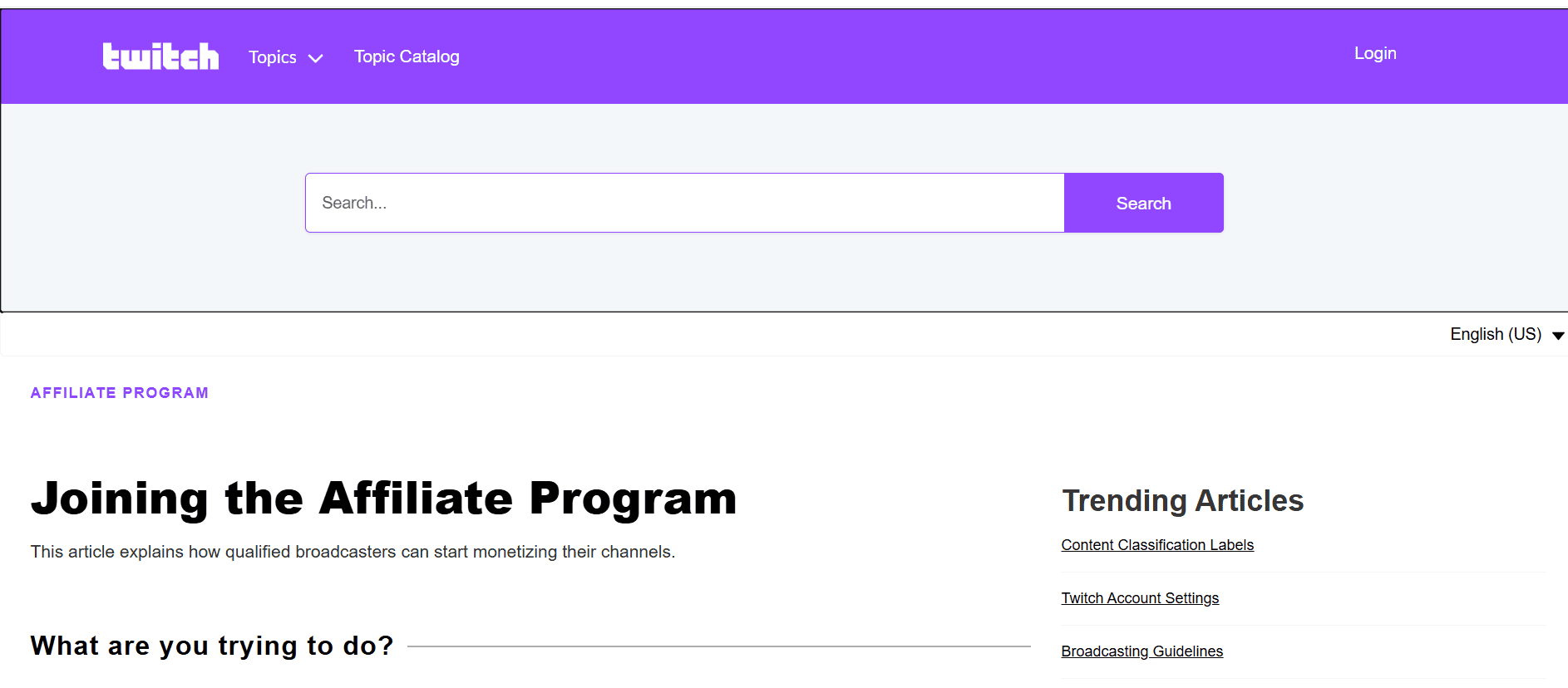 Twitch Affiliate Program